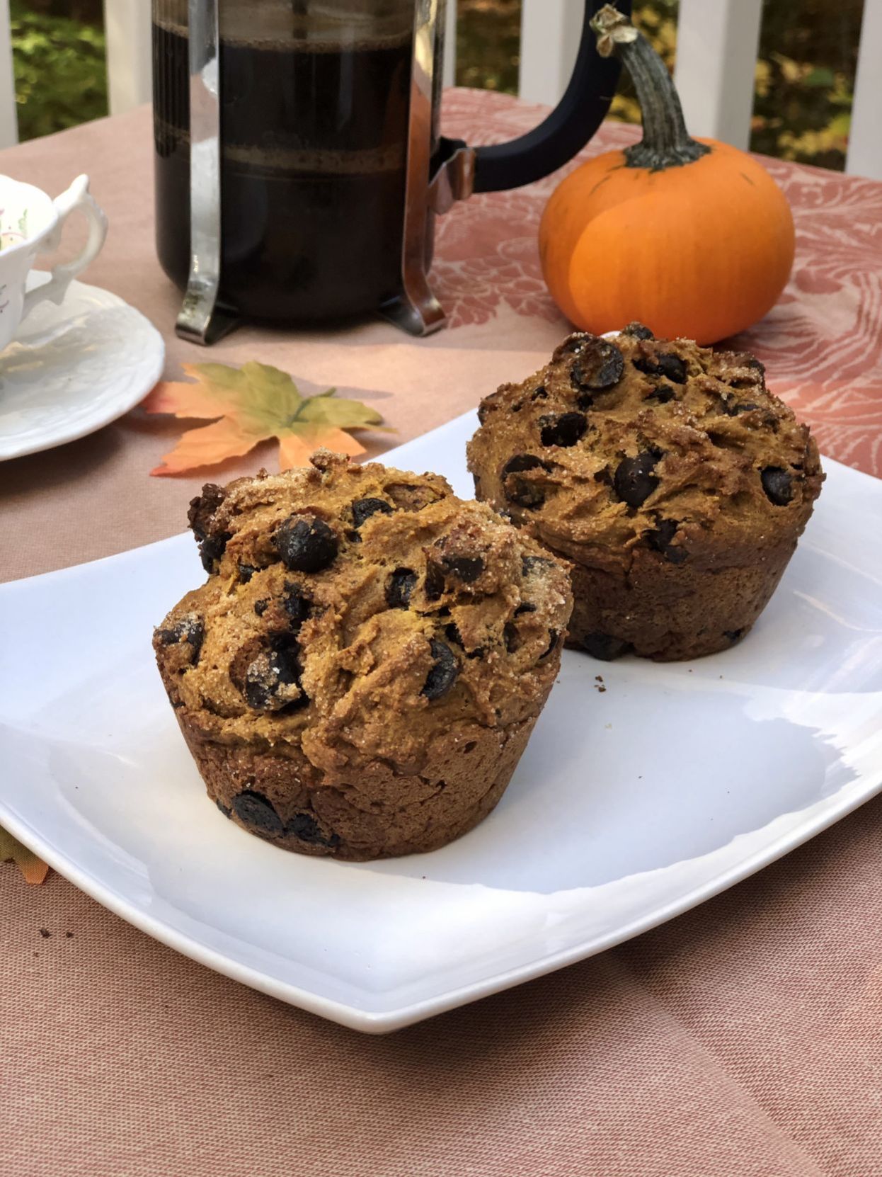Espresso Chip Pumpkin Muffins